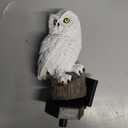 DOUBLE 2 C Solar Garden Light Outdoor, Owl Solar Garden Stake Light, Waterproof Warm White LED Light for Garden, Patio, Yard, Lawn, Walkway Decoration (Owl)