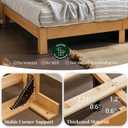 Queen Bed Frame, 11.5 Inch Solid Wood Platform Bed, Natural Pine
Heavy-Duty Wood Slats, Reinforced Support, Noise-Free Design, Spacious Under-Bed Storage, No Box Spring Needed, Easy Assembly