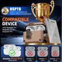 3 x Compatible with AirPods Pro 2nd/1st Generation Case Cover,with Cleaner kit,Automatic Snap Switch Secure for iPod Pro Charging Case (USB-C/Lightning Cable) (2023/2022/2019)