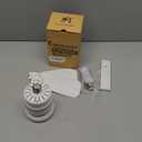 Light Socket Fan with Remote(Pairing Required), Soft 1000LM & CRI 80+ Eye-Friendly, High-Speed Ultra-Quiet, Memory Function, Durable Light Bulb Fan for Garages, Laundry Rooms, Closets, Porches, Attics