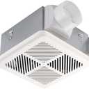 Tech Drive Very Quiet 50CFM 1.2Sone Bathroom Ventilation and Exhaust Fan,3inch duct, Ceiling or Wall Mounted Fan, Easy to Install