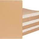 JAPCHET 30 Pack Blank Kraft Notebooks, B5 Blank Journal Notebook Unlined Thick Paper, Small Sketchbook Travel Journal for Home Office Supplies, 80 GSM, 68 Pages, 7.3 x 10 Inch