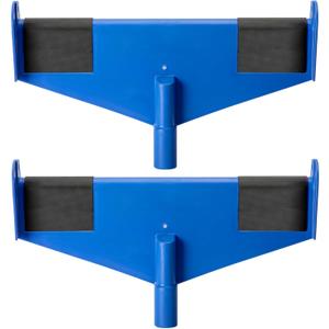 2 Pcs 17 Inch Gutter Ladder Safety Rest-Non-Slip Gutter Guard Ladder Stabilizer-Ladder Safety Helper for Gutters and Roof Safety Protection