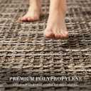 Kitchen Rugs Sets of 2-Non Slip Kitchen Mats for Floor-Thick Stain Resistant Vintage Kitchen Floor Mat Runner Carpet for Hallways Entryway Laundry Room WashableBrown 20"x47"+20"x32"