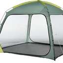 Coleman Skyshade Screened Shelter with Easy Setup, Lightweight Picnic Screen Room for Bug-Free Lounging, Made of PFAS-Free Materials, Moss, Style: 10x10 ft