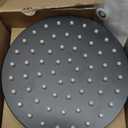 RANDOM Black Shower Head 6 Inch Round Rain Shower Head With 360 Adjustable Swivel Ball Joint With Filter Solid Stainless Steel High Pressure Rain Shower Head Luxury Modern Look.72088MB-6