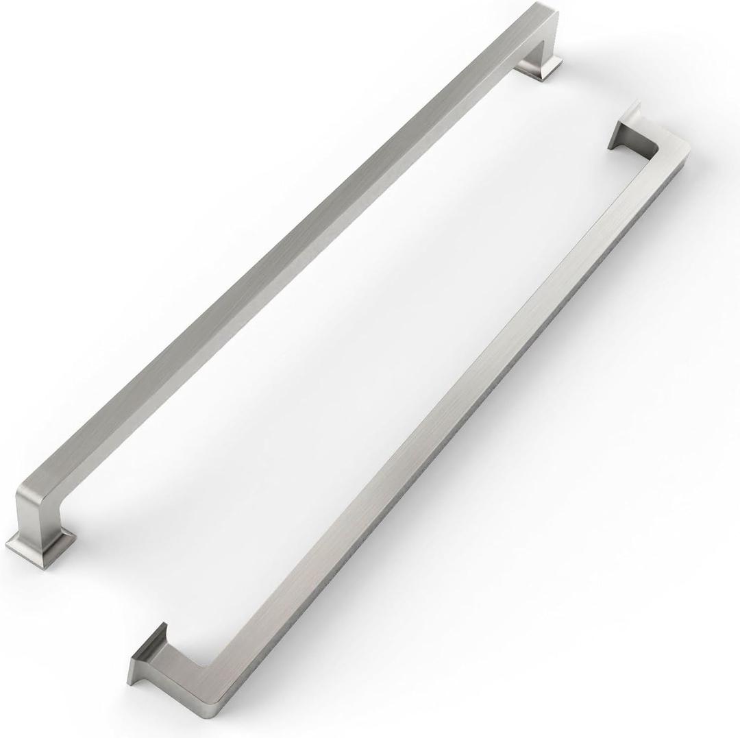 FILTA Cabinet Handles 12.6 Inch 6 Pack Brushed Nickel Cabinet Pulls for Kitchen Metal Drawer Pulls Modern Cabient Hardware Cupboard Handles