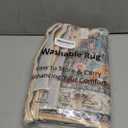 KOZYFLY Runners for Hallways 2x5 Ft Washable Kitchen Runner Rug Boho Runner Rug for Entryway Indoor Rust/Orange/Blue Printed Oriental Faux Wool Floor Carpet Runner for Laundry Room Kitchen Hall