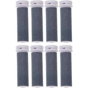 FOMIYES 8Pcs Extra Coarse Replacement Roller Heads for Electric Foot File, Callues Remover Tool, Compatible with Multiple Brands, Easy to Use for Home Foot Care
