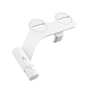 UltraSlim Bidet Attachment, NonElectric Bidet Attachment, Adjustable Fresh Cold Water Pressure, Stainless Steel Inlet (White)