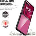 for Motorola Razr Ultra-2025 Case: Military-Grade Shockproof Phone Cover, Anti-Scratch & Reinforced Bumpers - Clear-Black