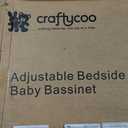All-in-1 Bedside Bassinet for Baby – Adjustable Height Bedside Sleeper with Full Mesh Sides 2 Breathable Sheets & Storage Basket | Portable Baby Bassinet for Newborns with Wheels Bed Anchor, Crib