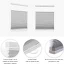 MYshade Top Down Bottom Up Shades Light Filtering Shade Cordless Blinds for Indoor Windows Honeycomb Cellular Sheer Window Blinds & Shades Easy to Install 31" W X 72" H (Grey)