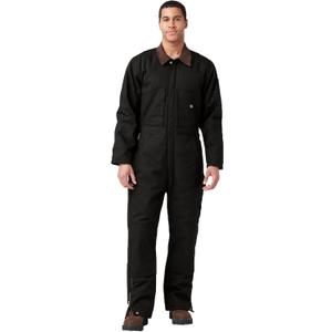Dickies Men's Premium Insulated Duck Coverall, Black, L - Tall