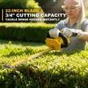 22-inch Hedge Trimmer Cordless, Compatible with Dewalt 20V MAX Battery, Electric Bush Shrub Edge Trimmer, Powerful & Lightweight Battery and Charger Not Included