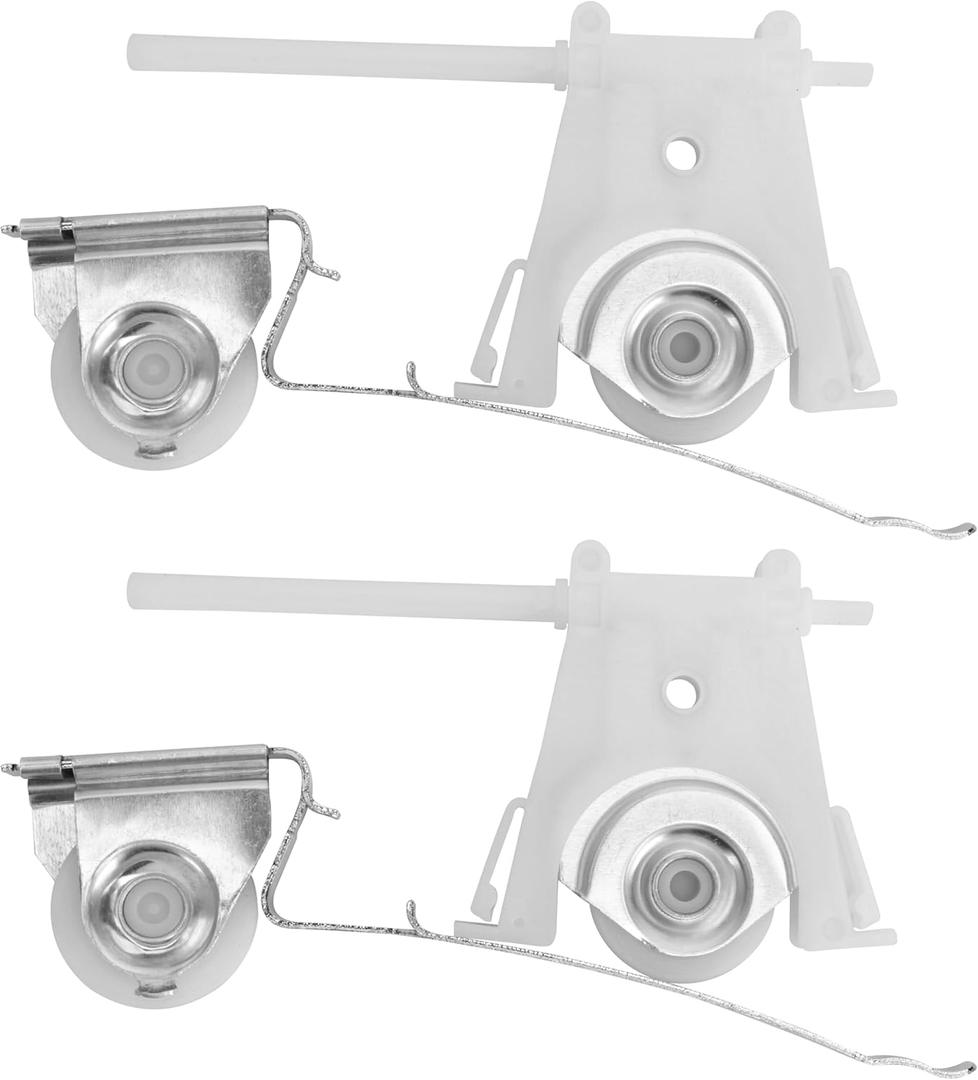 4 Pack Sliding Screen Door Roller Assembly  2 Upper & 2 Lower Rollers, Fits Andersen Part #1997063 & #1997310 (1991 to P), 1-1/4" Nylon Concaved Wheels, Adjustable Replacement.