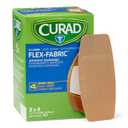 CURAD Flex-Fabric Adhesive Bandages, X-Large 2x4, 50 Count