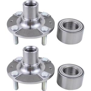 Set of 2 Front Wheel Hub and Bearing Assembly for Hyundai Accent FWD 2012-2017