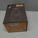 Dog Garden Statues - 8.4 Dog Decor with Gazing Ball LED Lights, Unique Gifts for Mom Grandma Birthdays, Outdoor Decor for Outside Lawn Porch Patio (Gray)