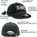 Funny Mom and Dad Est 2025 Hats, Gifts for New Parents, New Mom and Dad Hats, 3D Embroidered Adjustable Baseball Cap (Black, XXL)