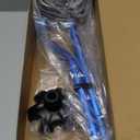 LIXIANG Walking Canes Stablize Women Quad Canes for Seniors & Adults Foldable Adjustable for Men & Women Heavy Duty Freestanding Cane for People with Leg Injuries 3 footings (Blue)