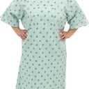 3 Pack - Hospital Gown IV Snap Sleeves - One Size Fits All (Large - 2XL) - Tie Back - Imperial Print