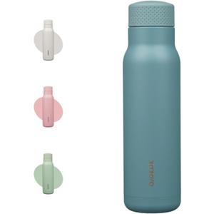 BJPKPK Stainless Steel Water Bottle,21oz insulated Reusable Bottle,Leakproof Metal Thermal Flask Double Wall,Keep Drinks Cold and Hot,Haze Blue