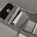 Grey Water Paper Tape Dispenser, Up to 3" Wide Kraft Gummed Tape for Sealing Office Supplies Arts Crafts (Gray)