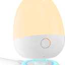 Touch Egg Night Light for Baby Nursery, Rechargeable Portable Kids Nightlight Lamp with 1-6H Feeding Timer, 3 Color Temperatures Dimmable, Ideal for New Moms of Toddlers