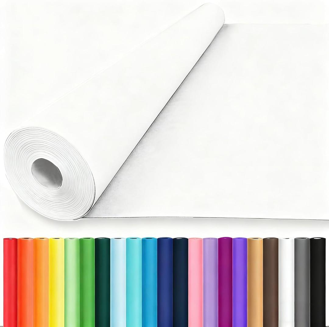 Vanhench 48"x 2520" (210') White Wrapping Paper Easel Painting Drawing Paper Roll Kids Art Supplies, Chart Poster Bulletin Board Paper Roll Arts & Crafts Wrap Gift Wrapping Paper 70GSM 55LB