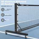 Fostoy Pickleball Net, Pro Aluminum Frame with Dual-Side Tensioning System, 22FT