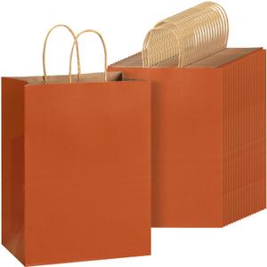 Mr. Pen- Paper Gift Bags with Handles, 32 Pack, 7.6" x 4.7" x 10.6", Medium Kraft Paper Bags with Handles Bulk, Ideal for Gifts, Weddings, Baby Showers, Birthdays, Shopping, Party Favor