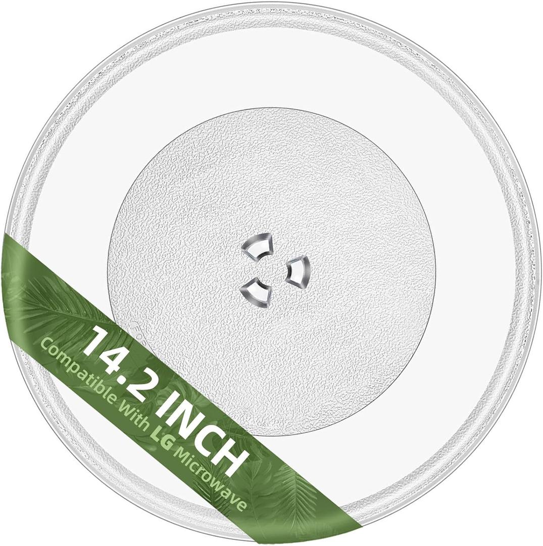 14" Microwave Glass Plate for LG Microwave Plate MJS47373301, MJS47373302, MJS47373303, MJS47373304 Compatible With LG Microwave Plate Replacement