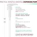 Gallon Pump Dispenser - for Plastic or Glass Bottles – Heavy-Duty Leak Proof for Commercial and Household Use - Plastic Pump for 1 Gallon Jug – Non-BPA Plastic (Pack of 4)