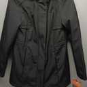 Halifax Traders Women's Softshell Front-Zip Jacket with Down Detail (Black, S)