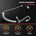 A-Premium Power Steering Pressure Hose Line Assembly Compatible with Lexus LS400 1990-1997, Base V8 4.0L, From Pump, Reference 4441050040