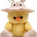 Holiday Home Spring Raindrop Chick With Hat Plush Pink