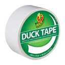 Duck Brand 1265015 Color Duct Tape, White, 1.88 Inches x 20 Yards, Single Roll