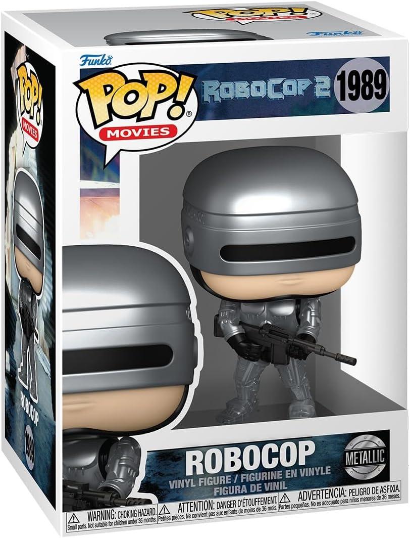 Funko POP! Movies: Robocop - Robocop (Metallic) with Chase | Official Merch - Collectable Vinyl Figurine for Shelf Display - Birthday Gift Idea for Fans and Collectors