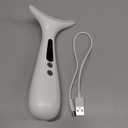 Facial and Neck Massager for Face, Neck - Skin Lifting & Firming - Wrinkle & Dark Circle Reducer - at Home Skin Care Face Sculpting Tool and Neck Massager-White (Single Head, White-single Head)