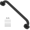 16 Inch Matte Black Shower Grab Bar1" Diameter, iMomwee Stainless Steel Elderly Safety Bars, Bathroom Shower Balance Bar, Wall Handrail Support, Handicap Senior Disabled Pregnant Assist Bath Handle