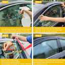 Window Visor for 2022-2025 Honda Civic, Out-Channel Rain Guards Shields Vent Deflector Shade Wind Dark Smoke, Tape-On Outside-Mount 2023 22 23 24, 4PCS