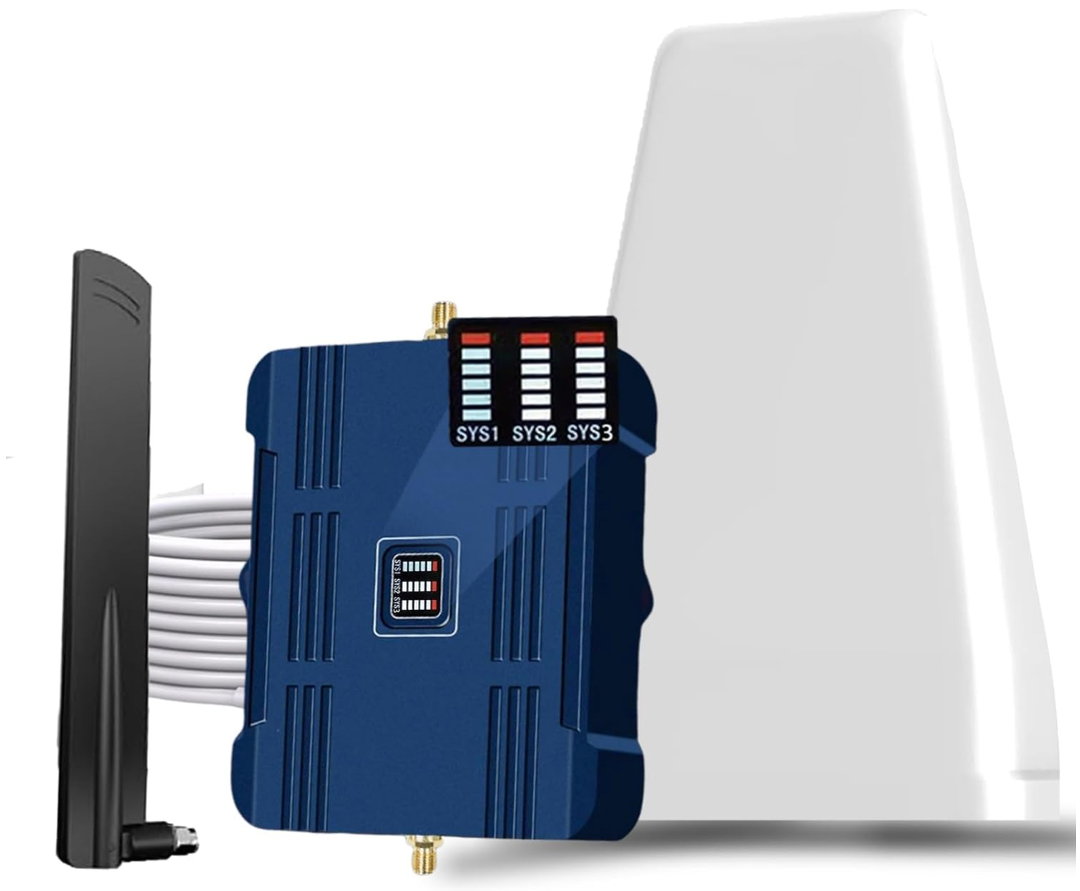 Cell Phone Booster for Home, Cell Phone Signal Booster for Band 5/12/13/17, Boost 5G 4G LTE 3G Data for All U.S. Carriers, FCC Approved