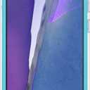 Designed for Samsung Galaxy Series [Military Grade Shockproof] Marble Full Body Protective Phone Case (Blue, Galaxy Note 20)