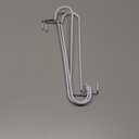 Mars-Rock Over The Door Metal Hooks with Plastic Coating 10" Fit 0.5" to 1 3/8" Door 4 Pcs Heavy Duty Single Towel Robe Rack Wreath Bathroom Shower Hanger Shoe Organizer Ironing Board Long White