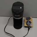Single Serve Coffee Maker for K-Cup and Grounds, Fast Brew, 6-12 oz Brew Sizes Single Cup Coffee Maker Fits 5.5" Mugs, One-Button Small Coffee Maker, Descaling Reminder,Black,9.45 Inches