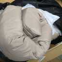 Outdoor Wicker Chair Cushions 3 Pieces for Patio Furniture, 1 Loveseat Cushion 44x22x4 and 2 U-Shaped Cushions 22x22x4, Indoor Outside Use, Fade-Resistant & Waterproof, Taupe
