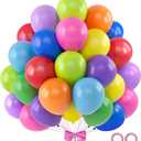 120pcs Rainbow Balloons 12 Inch Colorful Latex Balloon Garland Arch Kit for Birthday Baby Shower Anniversary Graduation Wedding Party Decorations