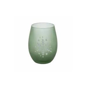 Table Tops Gallery 2 Piece Green Snowflake, Green