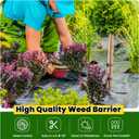 3ft x 300ft Weed Barrier Landscape Fabric Heavy Duty Premium Weed Control Fabric Durable & Eco-Friendly Weed Block Gardening Mat Landscaping Fabric